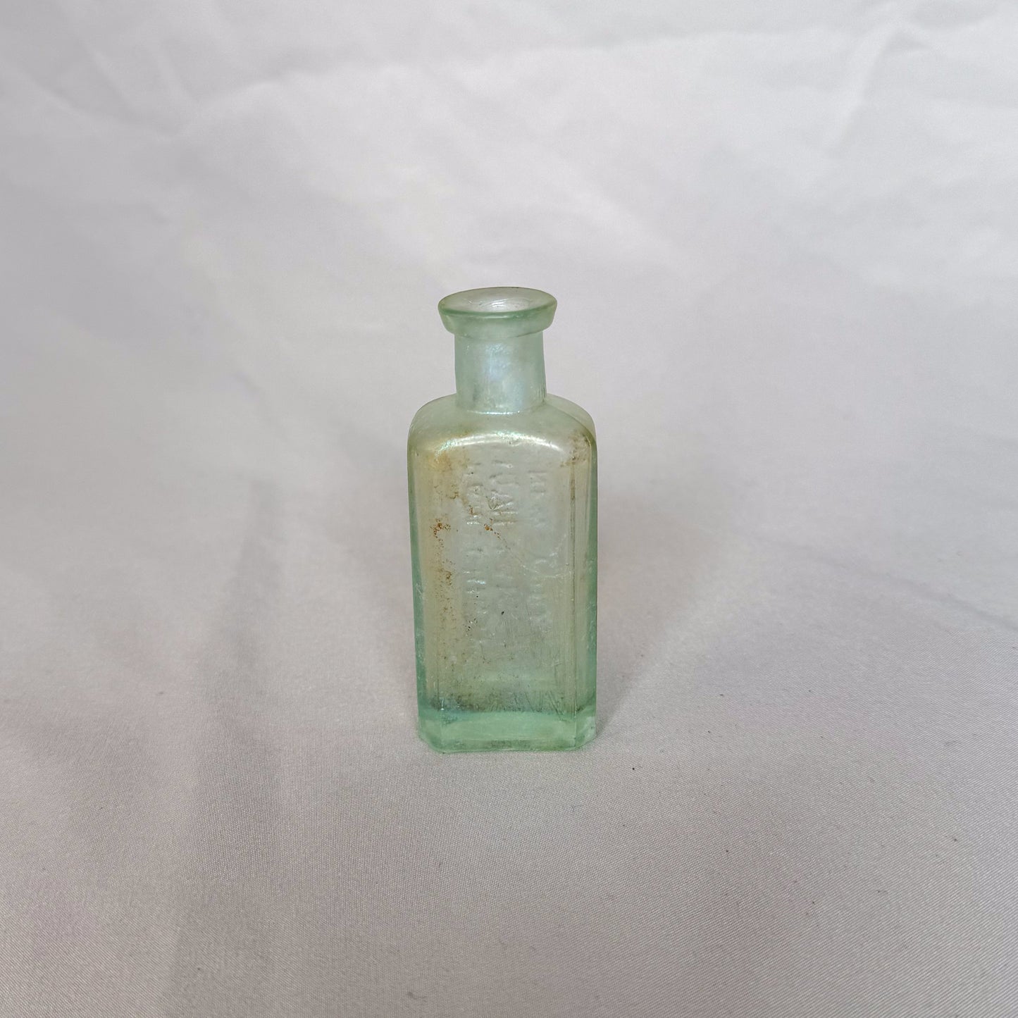 Antique Iridescent C. Damshinsky Liquid Hair Dye Bottle, New York