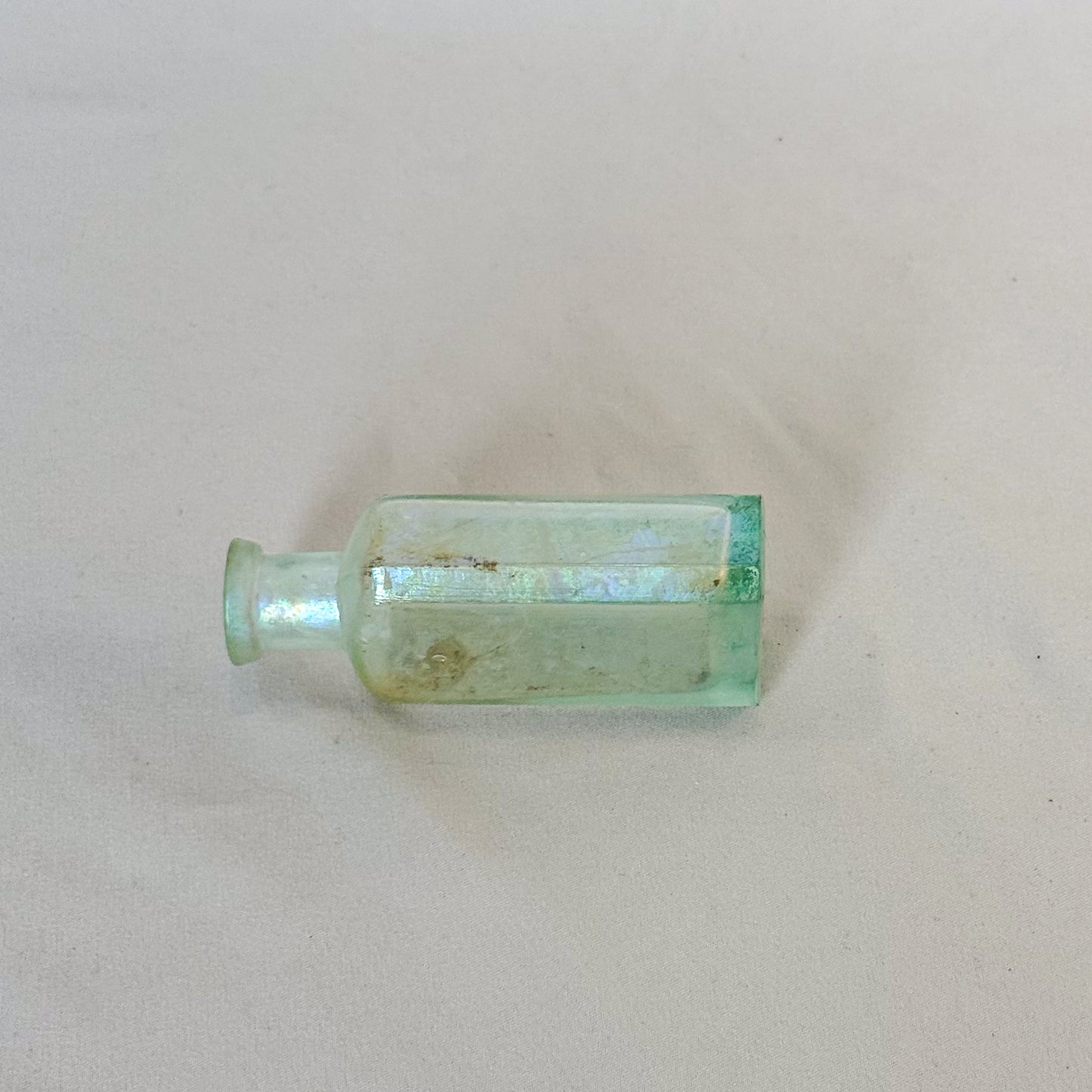 Antique Iridescent C. Damshinsky Liquid Hair Dye Bottle, New York