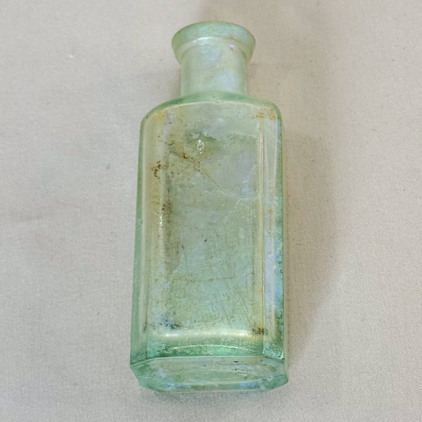 Antique Iridescent C. Damshinsky Liquid Hair Dye Bottle, New York