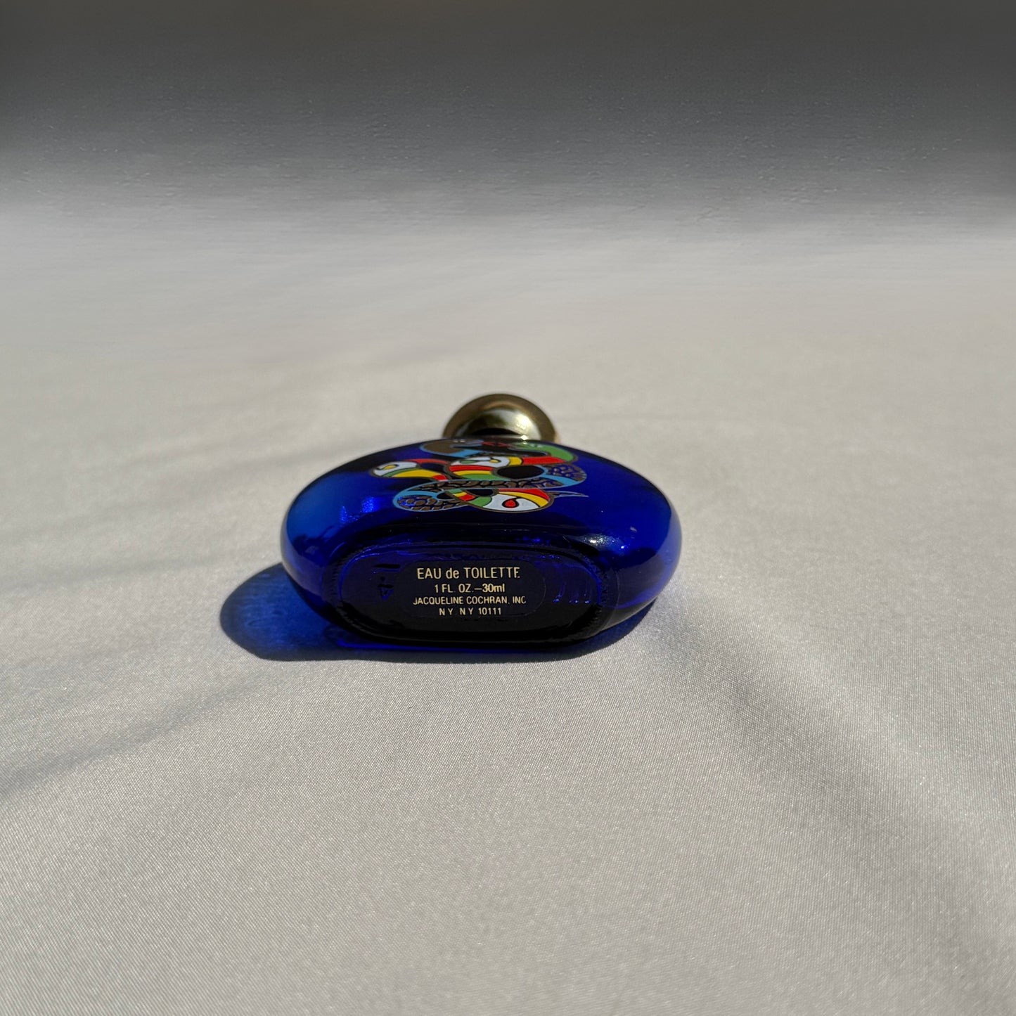 Vintage Niki de Saint Phalle Eau de Toilette Bottle 1980s Cobalt Glass 1 fl oz Empty Collector’s Perfume Bottle